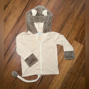 Only Little Once Wizard of Oz Plush Hooded Zip-Lion Size 8/10 NWOT